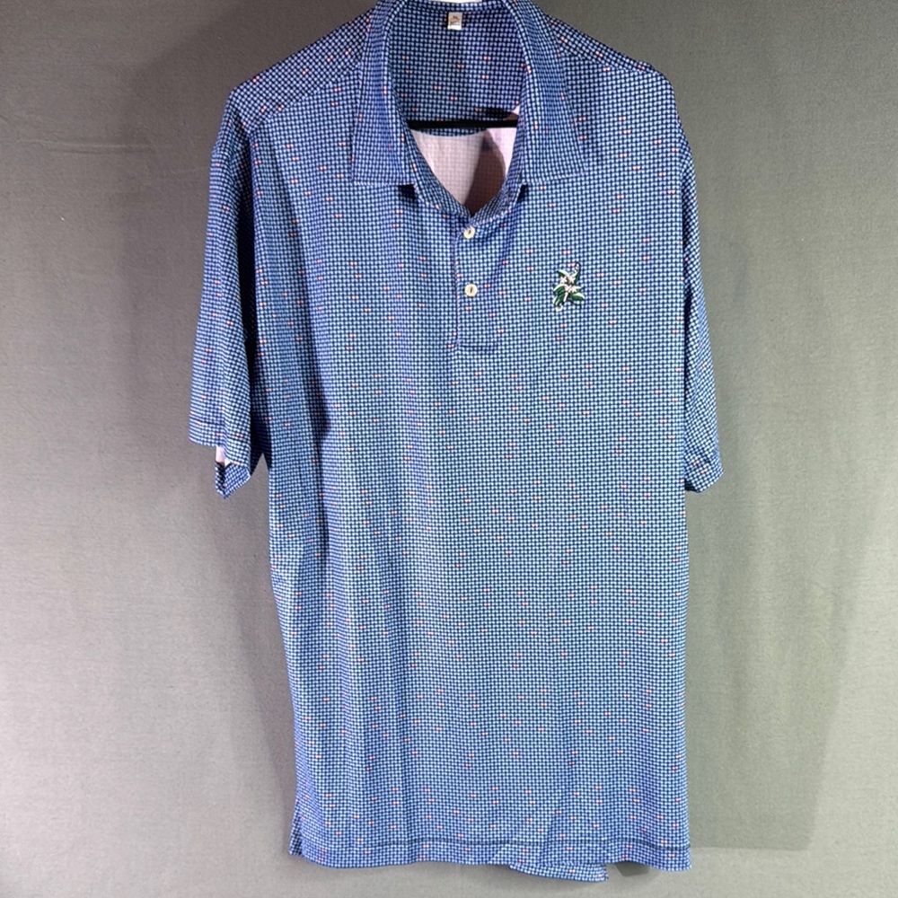 Peter Millar Blue Polo Shirt Classic Style‎ men’s XLarge